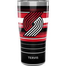 Portland Trail Blazers Sports Fan Products Tervis Portland Trail Blazers 20oz. Hype Stripes Stainless Steel Tumbler