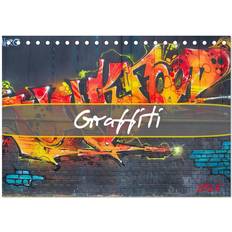 Calvendo Graffiti Desk Calendar 2025 A5