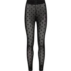Liberté Liberte Mesh-Legging Black Flock Bow sort