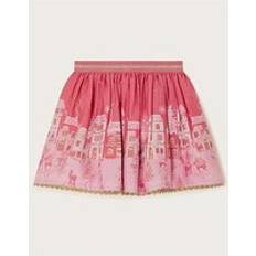 Pink Skirts Children's Clothing Monsoon Girls Christmas Street Print Skirt Light Pink, Light Pink, Age: 12-13 Years, Women age: 12-13 YEARS