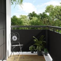 vidaXL Altanafskærmning 300 x 80 cm Polyrattan Sort