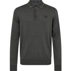 Fred Perry Shirts Fred Perry K4535 Mand Field Green Sweaters Bomuld hos Magasin