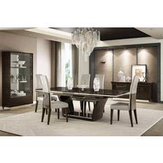 Dining Sets Wenge Table & 6 in. Chair 98.5 x 43.5 x 30 in. Dining Set