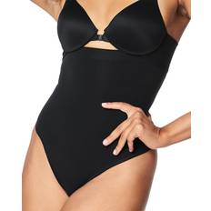 Cheap Girdles Spanx High Waisted Thong Very Black