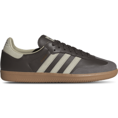 Homme - Marron Chaussures Adidas Samba OG - Brown/Putty Grey/Gold Metallic