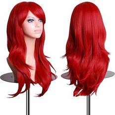 Emaxdesign Wigs 28 Inch Wavy Curly Cosplay Wig With Cap And Comb (Pack of 1)