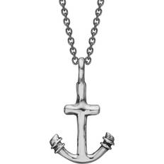 ByBirdie Charms & Vedhæng ByBirdie Middleton Silver Anchor Herrevedhæng Sterling Sølv