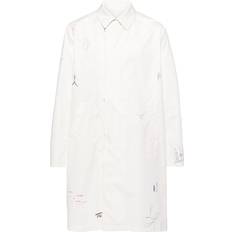 Ullkappor & Ullrockar - Vita Kappor & Rockar Undercover printed coat men Cotton White