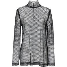 Soie Chemisiers Dolce & Gabbana Mesh Blouse Camicie Nero Donna