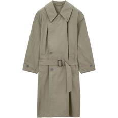 Green - Unisex Coats LEMAIRE belted trench coat unisex Fabric Green