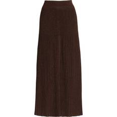 Brown - Midi Skirts Lafayette 148 New York Voile Ribbed Skirt Brown Moda Operandi