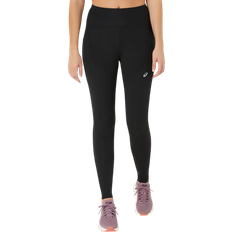 Polyesteri Sukanvarret Asics Road Winter High Waist Tight - Musta