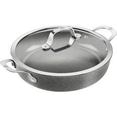 Loop Handles Saute Pans Ballarini Salina Servierpfanne Mit Deckel Aluminium Ceramic Titanium mit Klappe 28 cm