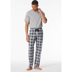 Schiesser Pyjamasser Schiesser Mix and Relax Cotton Long Pants - Blue