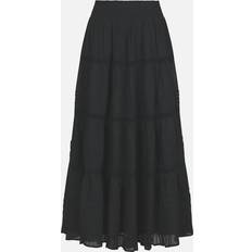 Neo Noir Felicia Voile Skirt Kvinde Black Maxi Nederdele hos Magasin