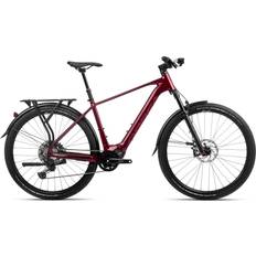 Mens hybrid bikes Orbea Kemen 10 2023 - Metallic Burgundy Red Gloss Matt Men's Bike