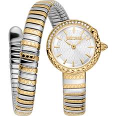 Watches Just Cavalli Women's Two-Tone Stainless Steel Crystal Wrap Watch 22MM