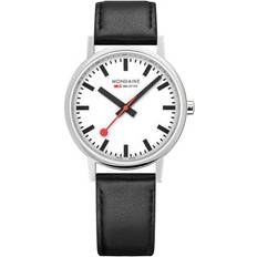 Official Swiss Railways Classic Women's/ Watch, with Black Leather and Red Lining Black/Red