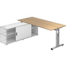 Hammerbacher Anbauschreibtisch T-Fuß 180 x 80 cm Schreibtisch