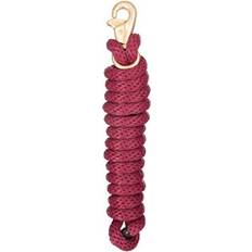 Horse Leads Tough-1 Tough-1 Poly Lead with Replaceable Triggerbull Snap Burgundy (8 1/2'