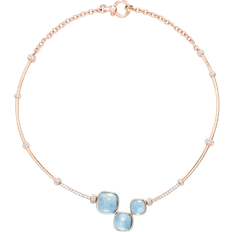 Pomellato Nudo Necklace - Rose Gold/Topaz/Diamonds