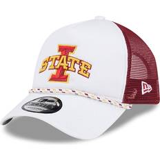 New Era Iowa State Cyclones White/Cardinal Court Sport Foam A-Frame 9FORTY Adjustable Trucker Hat