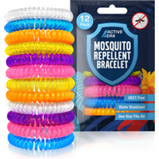 Green Pest Control Active Era Mosquito Repellent Bands - 12 Pack with Assorted Colours