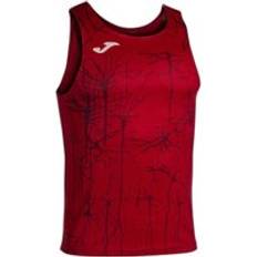 Men - Red Tank Tops Joma Elite IX Running Vest - Rouge