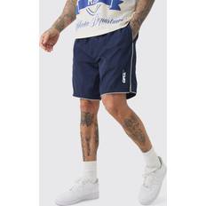 5XL Shorts boohooMAN Plus Piping Detail Shorts - Navy