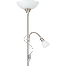 Eglo Gulvlamper & Havelamper Eglo UP 2 Satin Nickel/White Gulvlampe 176.5cm