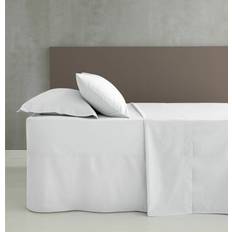 Textiles Easy Iron Percale Box Pleated Valance - (King) Bed Sheet White