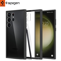 Spigen Ultra Hybrid (Galaxy S23 Ultra) Sort/gennemsigtig