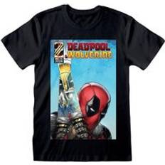 Heroes Inc Deadpool T-shirt Deadpool & Wolverine Deadpool Reflection till Herrer sort