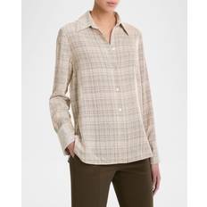 Short Sleeves - Women Shirts Vince Textured Shirt Ceramic Multi