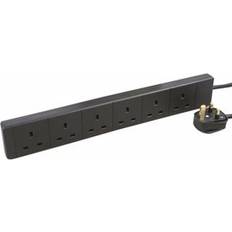 Kablar Zexum 2M 6G Black Extension Lead with Neon