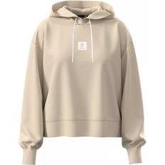 Timberland Woman Jumpers Timberland Stack Logo Loop Back Hoodie - Beige