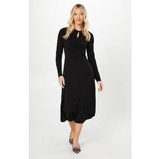 Dorothy Perkins black midi dress womens daywear dresses