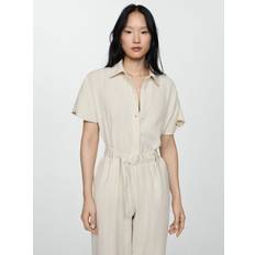 Hør Jumpsuits & Overalls Mango Bambie Jumpsuit, Light Beige