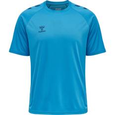 Fodbold - Unisex T-shirts Hummel Funktionsskjorte Poly T-shirt - Blue Danube Sort