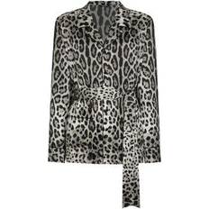 Homme - Multicolore Peignoirs Dolce & Gabbana Leopard printed satin robe multicolor