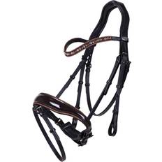 Bridas y Accesorios QHP Orlando Bridle - Black/Brown
