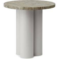 Normann Copenhagen Dit Bord Sand Travertine Silver Småbord