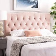 Pink Headboards Casa Emia Pink Plush Single 26 Inch Strutted Headboard