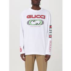 Gucci Ribbet Krave Bomuld T-Shirt - Hvid