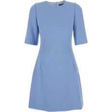 Dolce & Gabbana Blue Dresses Dolce & Gabbana Wool crêpe midi fit-and-flare dress