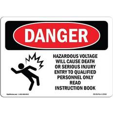 Red Workplace Signs SignMission OS-DS-A-1218-L-2318 Danger Sign 12 x 18 in