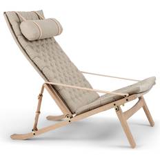 Carl Hansen & Søn Lænestole Carl Hansen & Søn FK10 Plico Loungestol Hvidolieret Eg/natur Lænestol