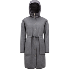 Moncler Dame Frakker Moncler Long Coat - Charcoal