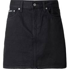 Cotone Gonne Calvin Klein Jeans Hero High Rise Mini Skirt Denim Classic Black