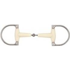 Équitation SOYO Mors verdum pour cheval simple joint Happy mouth round Blanc